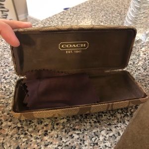 Coach eye glasses case